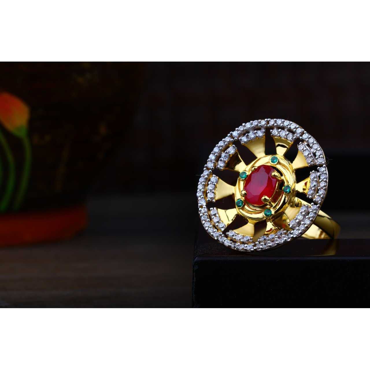 22ct Fancy Round Cocktail Ring