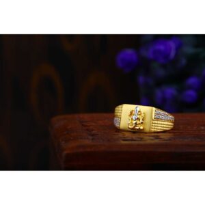22ct  Ganpati Gents Ring