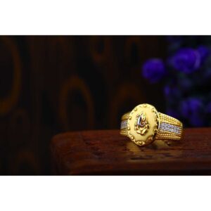 22ct Ganpati Gents Ring