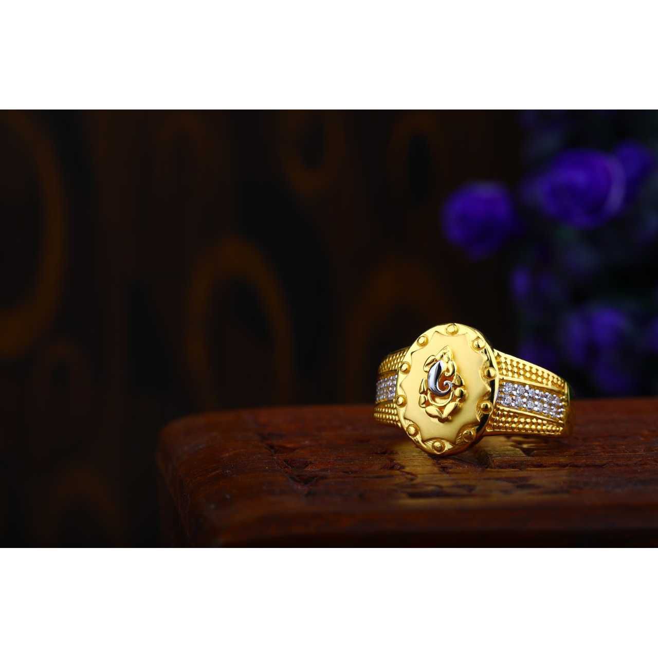 22ct Ganpati Gents Ring