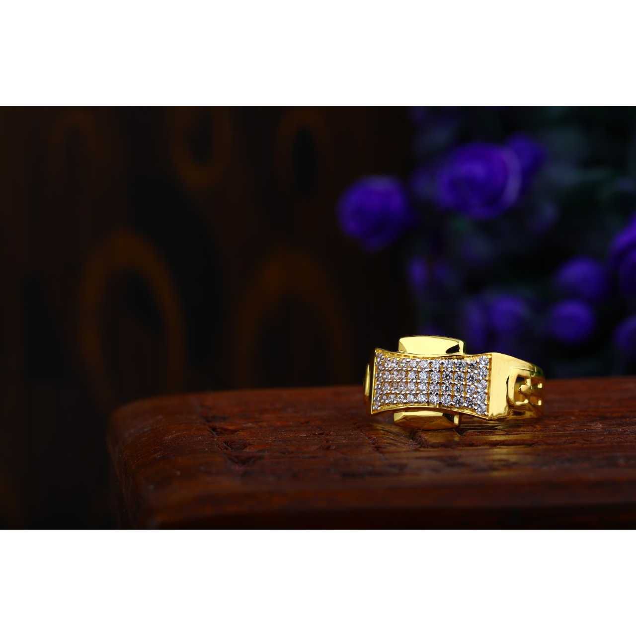 22ct Solitaire gents ring