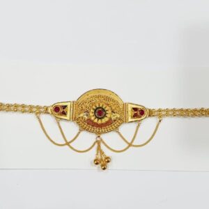 22k gold fancy bahubandh for wedding