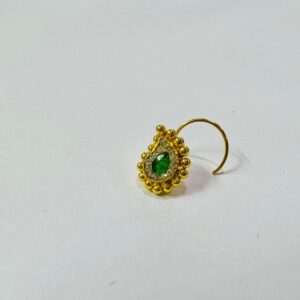 22K Gold Mango Shape Diamond Nosepin