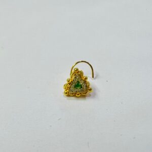 916 Gold CZ Diamond Triangle Shape Nosepin