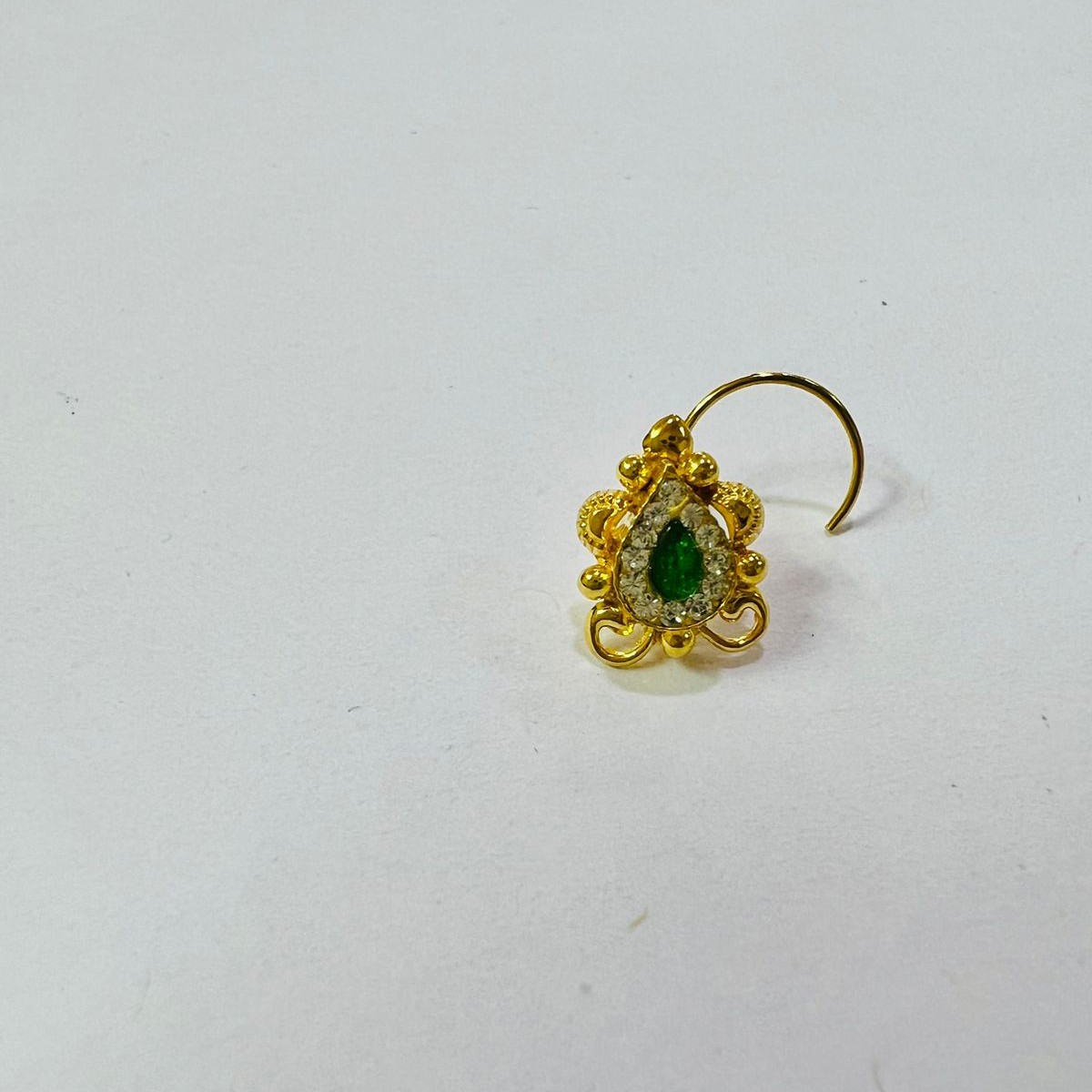 916 Gold Diamond Jadtar Nosepin