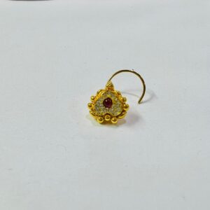 22K Gold Designer Jadtar Nosepin