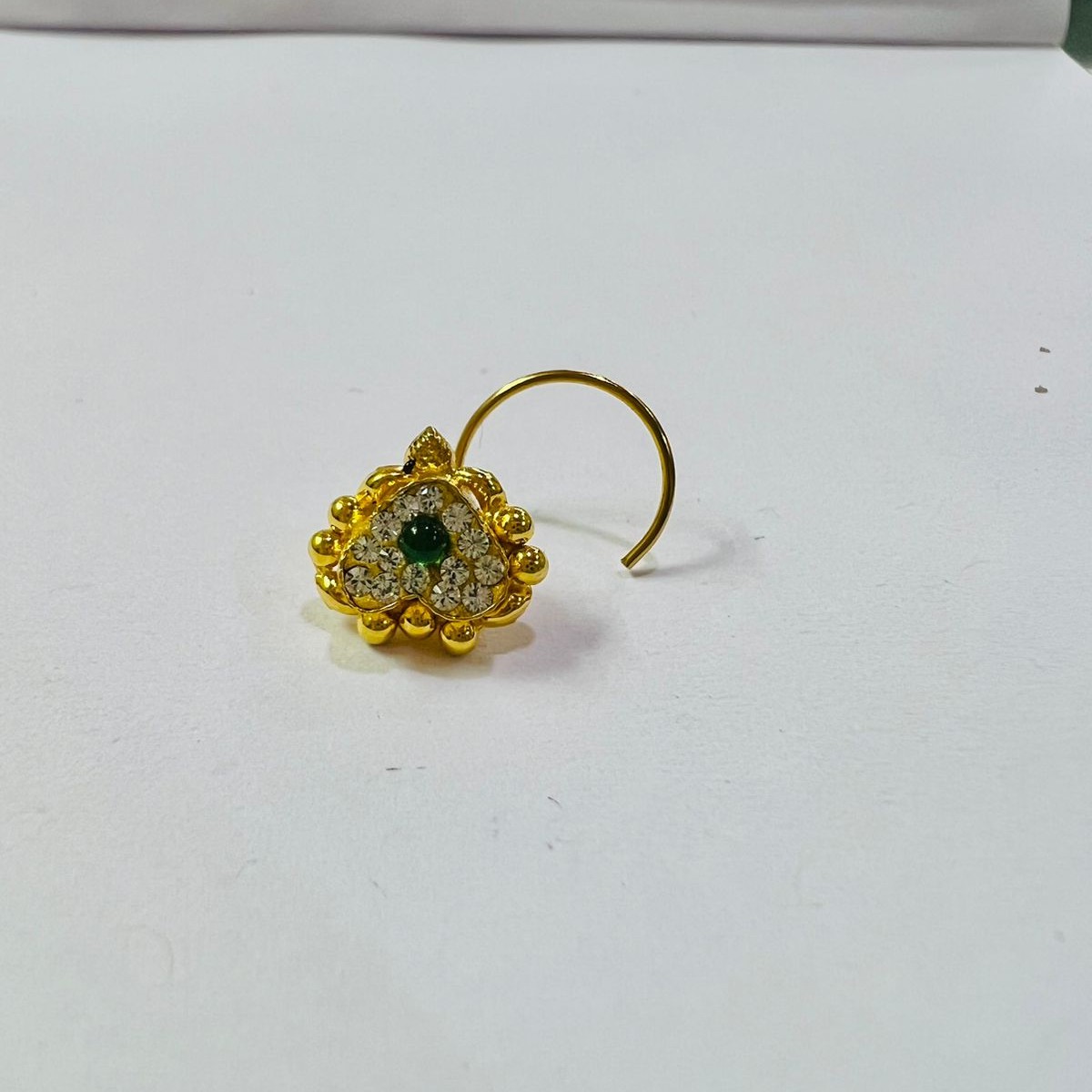 22K Gold Diamond Nosepin