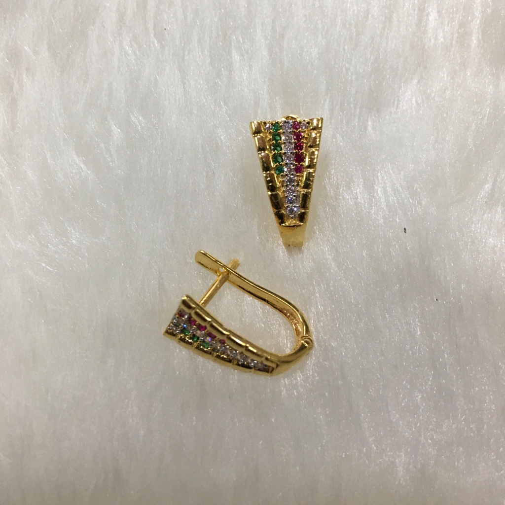 18k cz gold Modern bali