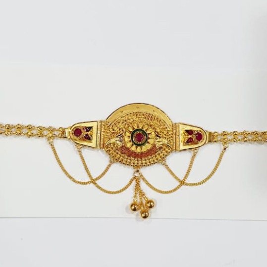916 Gold Hallmark Traditional Bajubandh