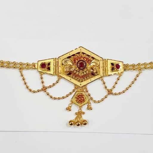916 Gold Hallmark Kalkatti Design Bajubandh