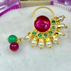 18K gold traditional nosepin