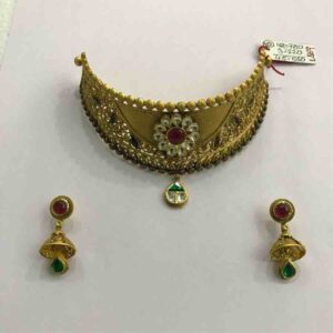 916 Gold Fancy Necklace Set