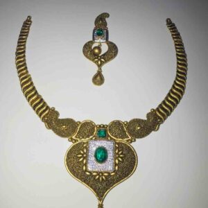 916 Gold Fancy Necklace Set