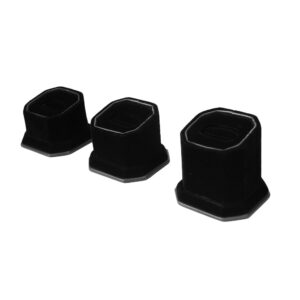 jewellery ring stand black fur