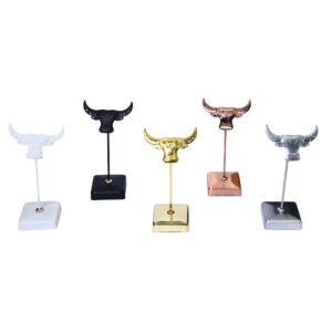 jewellery metal earring stand bull design