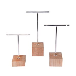 jewellery metal wooden earring stand