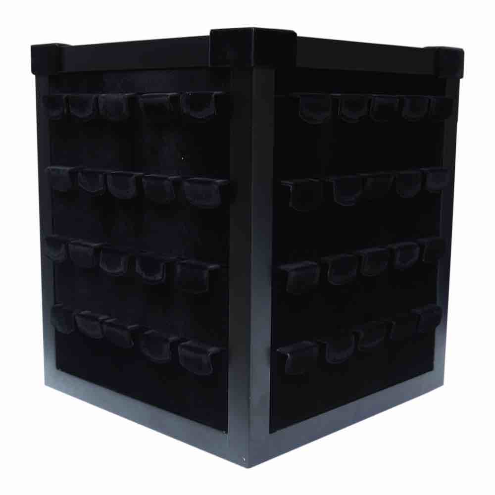 Rotaty Black wooden earring stand