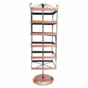 Rotating square Metal earring stand