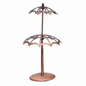 Umbrella metal earring stand