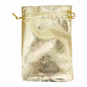 Shiny golden & silver pouches
