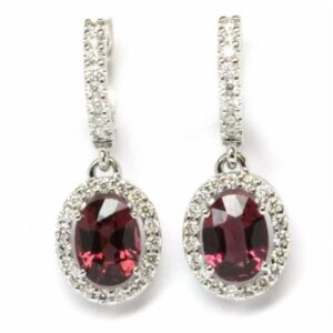 Diamond & Kalalani 18kt White Gold Earrings