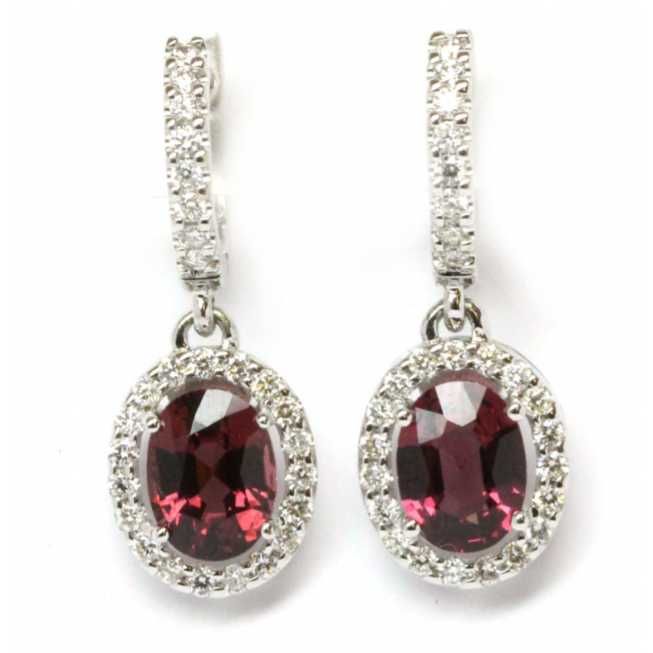Diamond & Kalalani 18kt White Gold Earrings