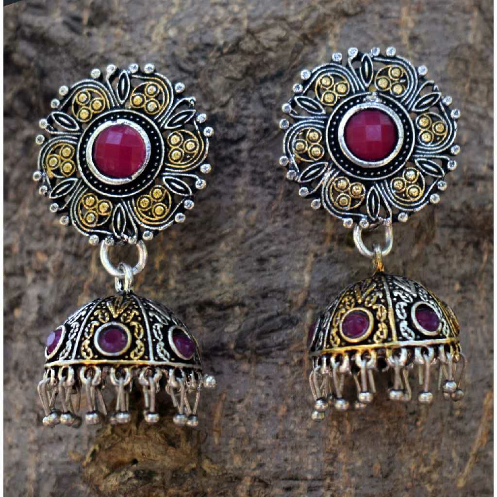 Dual Tone Earrings