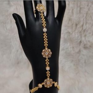 916 Gold Antique Flower Design Hathpan VJH02