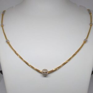 916 gold rodium chain