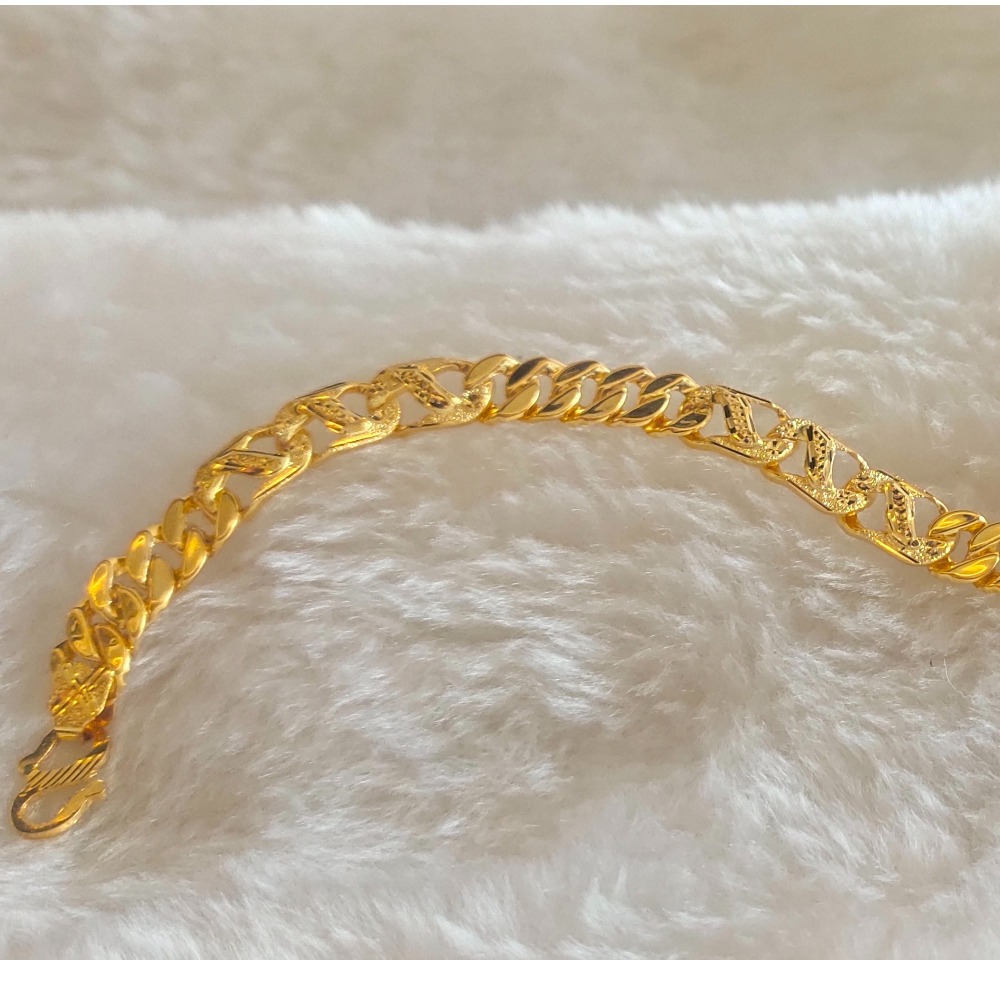 916 gold gents bracelet