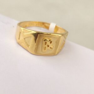 916 Gold Gents Ring