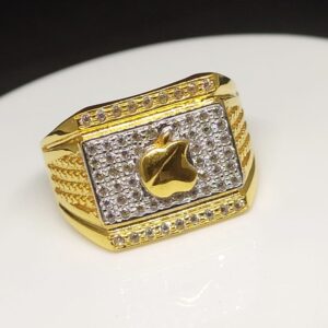 916 Gold Cz Gents Ring