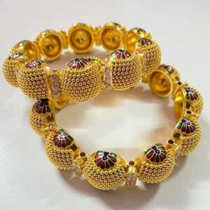 916 Gold Antiq Bangles Latest Designe