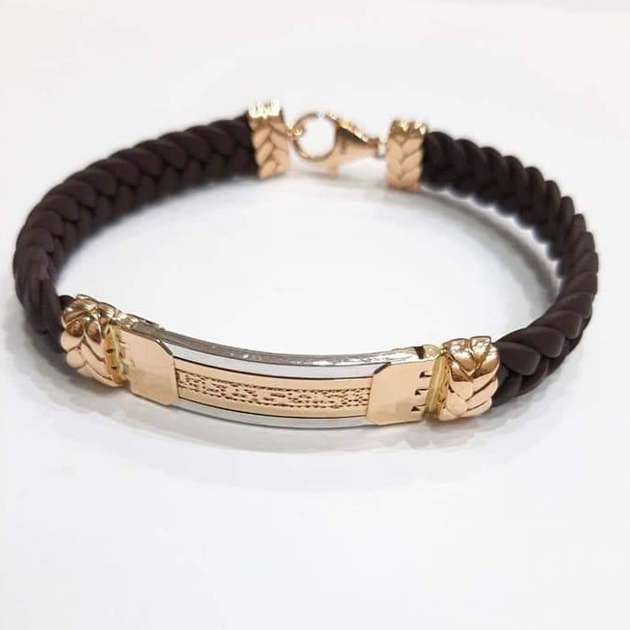 18 ct rose gold bracelet for gents