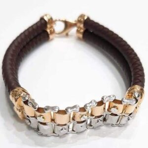 18 ct rose gold bracelet for gents