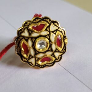22 k916 gold jadtar ring