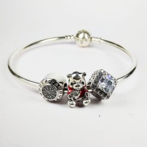 92.5 sterling silver micky mouse bracelet