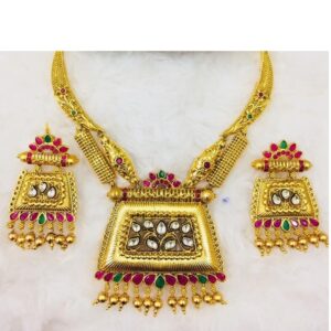 916 gold necklace with earrings