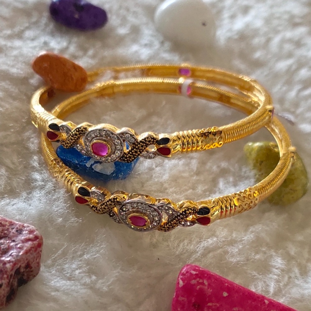 916 gold diamond kadli