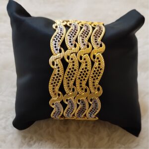 916 gold roadium bangles