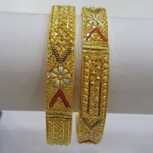 916 gold kalkati bangles