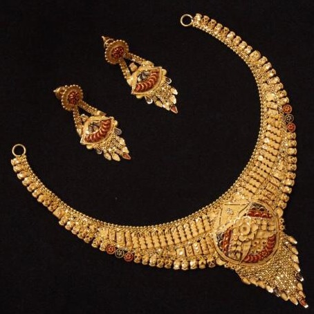 22 Ct 916 Gold Necklace Set