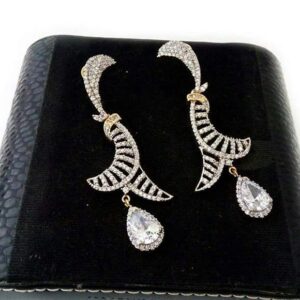 22 Kt 916 Gold  cz earrings For Ladies