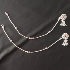 silver fancy payal