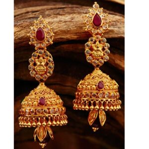 22 Kt 916 Gold Earring With Zummer