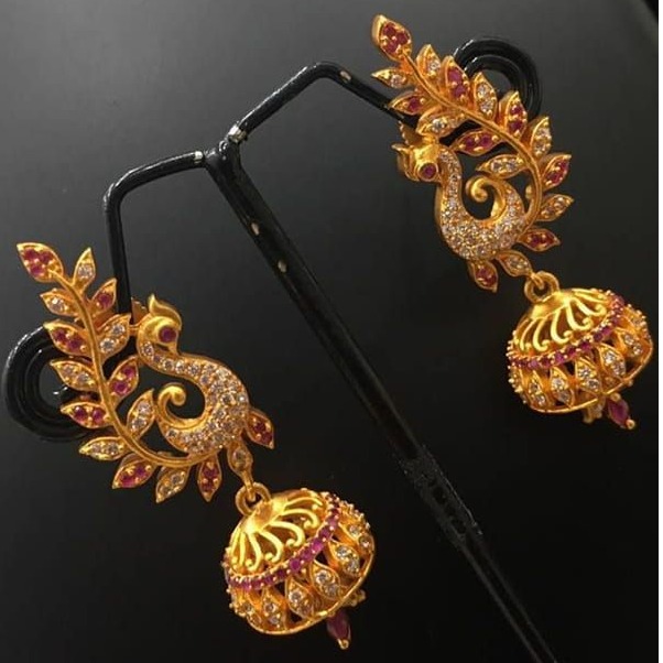 22 Kt 916 Gold Earring with zummer