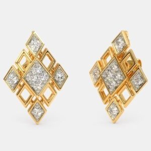 22 Kt 916 Gold Cz Diamond Earring