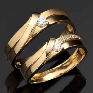 22 kt 916 gold couple ring