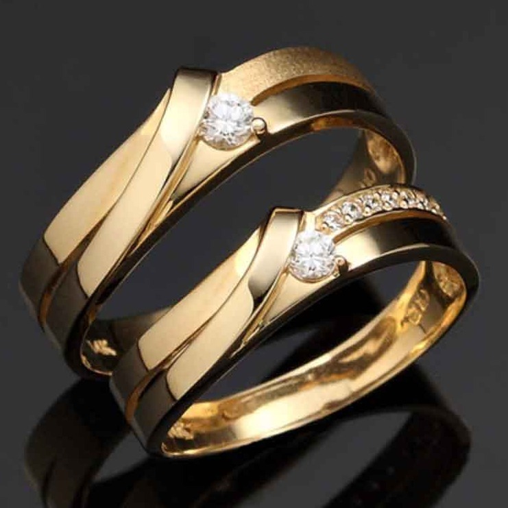 22 kt 916 gold couple ring