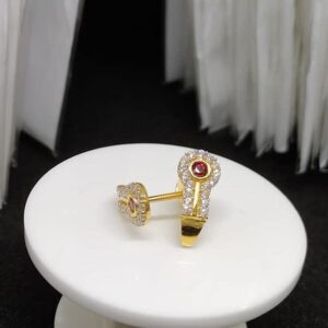 916 Gold CZ Fancy Earring Tops VJ-E013